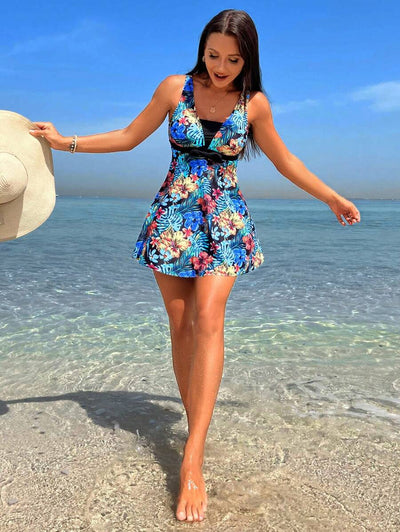 Kaimana | Tropical Print Tankini Set