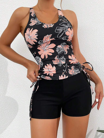 Lushie | Floral Print Tankini Top