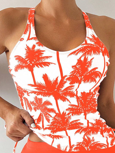 Tropique | Palm Tree Tankini Set