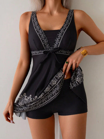 Kaimana | Tropical Print Tankini Set