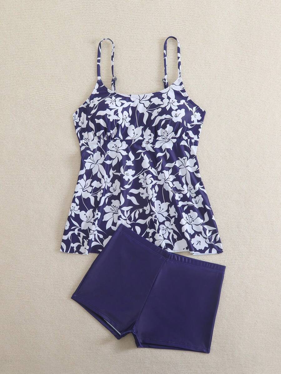 Breezy | Floral Tankini Set