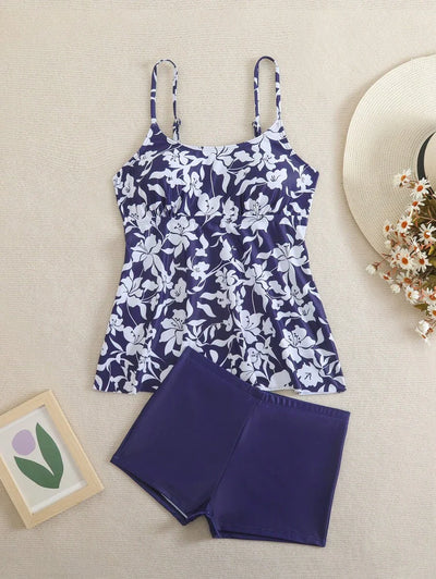 Breezy | Floral Tankini Set