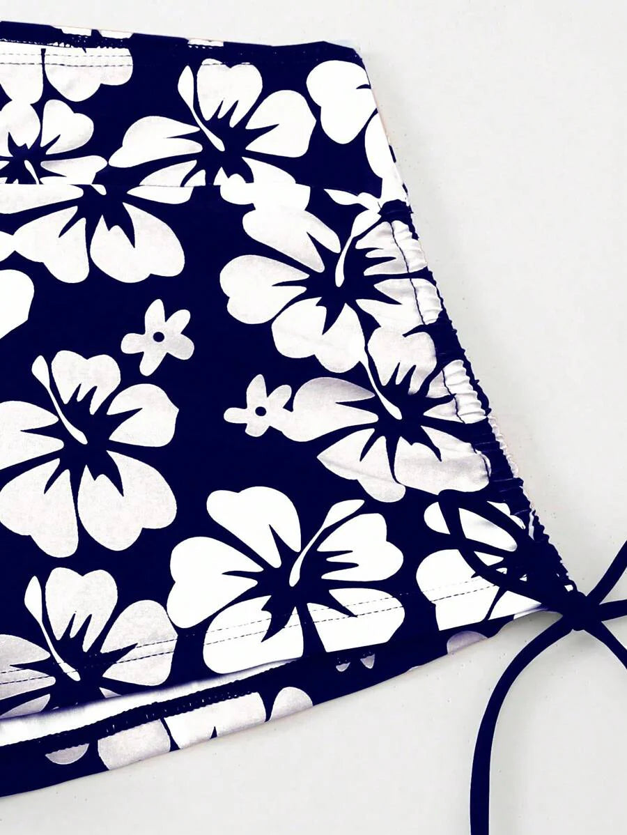 Lushie | Floral Print Bikini Top