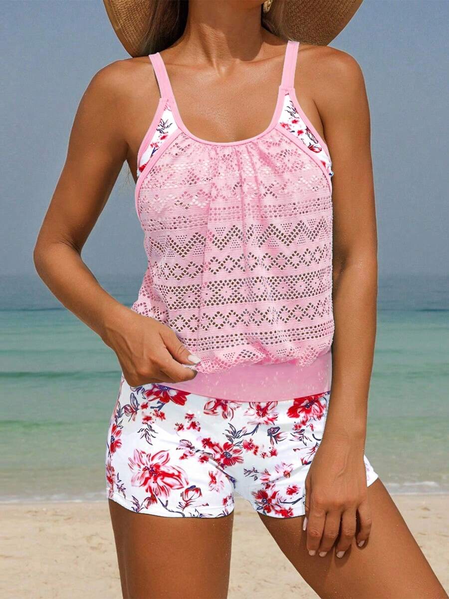 Coastal | Floral Tankini Set