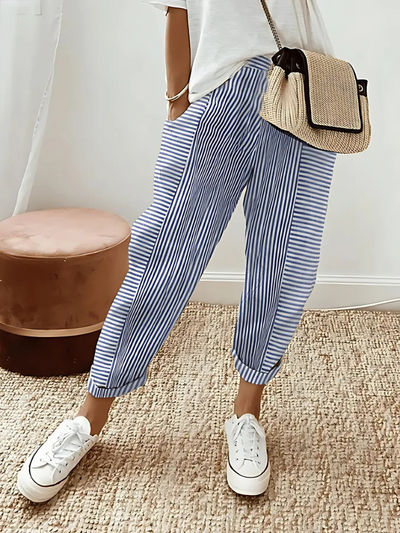 Cleo | Comfortable Striped Trousers