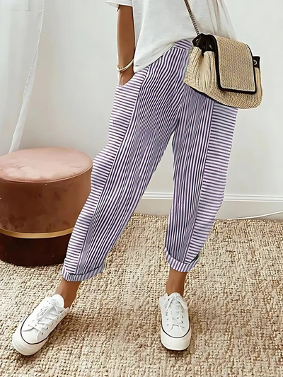 Cleo | Comfortable Striped Trousers