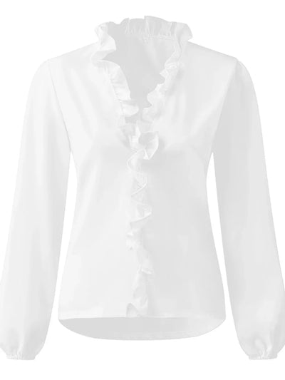 Maisie | Ruffled V-Neck Blouse