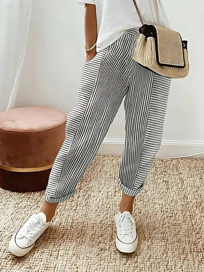 Cleo | Comfortable Striped Trousers