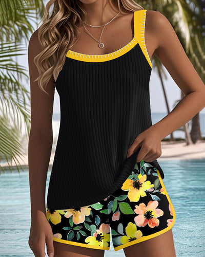 Luna | Stylish Floral Tankini Set