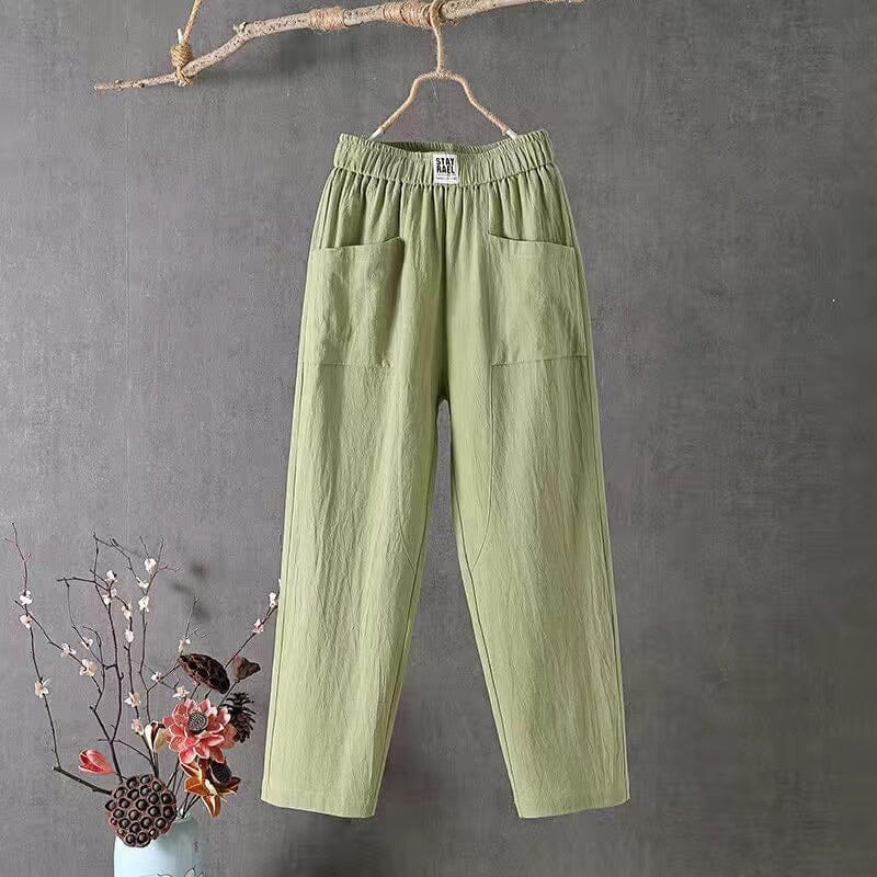Cleo | Stylish Linen Blend Pants